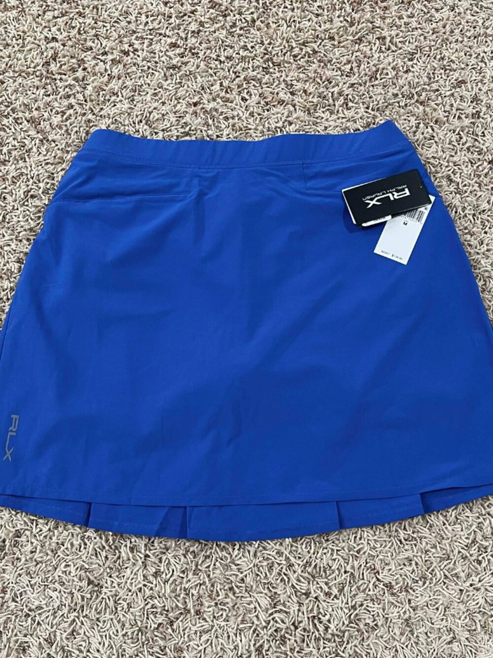 RLX Ralph Lauren Women’s Pleated AIM Stretch Performance Skort Blue, Size Medium